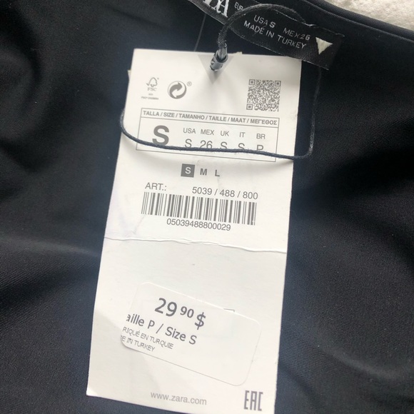 Zara square neck long sleeve too - Picture 2 of 3